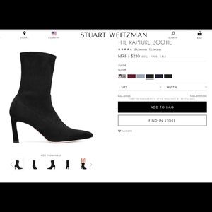 Brand New Stuart Weitzman Rapture Sock booties
